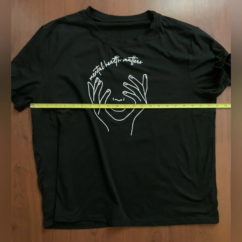 SHEIN CURVE Women’s Short Sleeve Shirt Black Size 1X - Picture 6 of 6